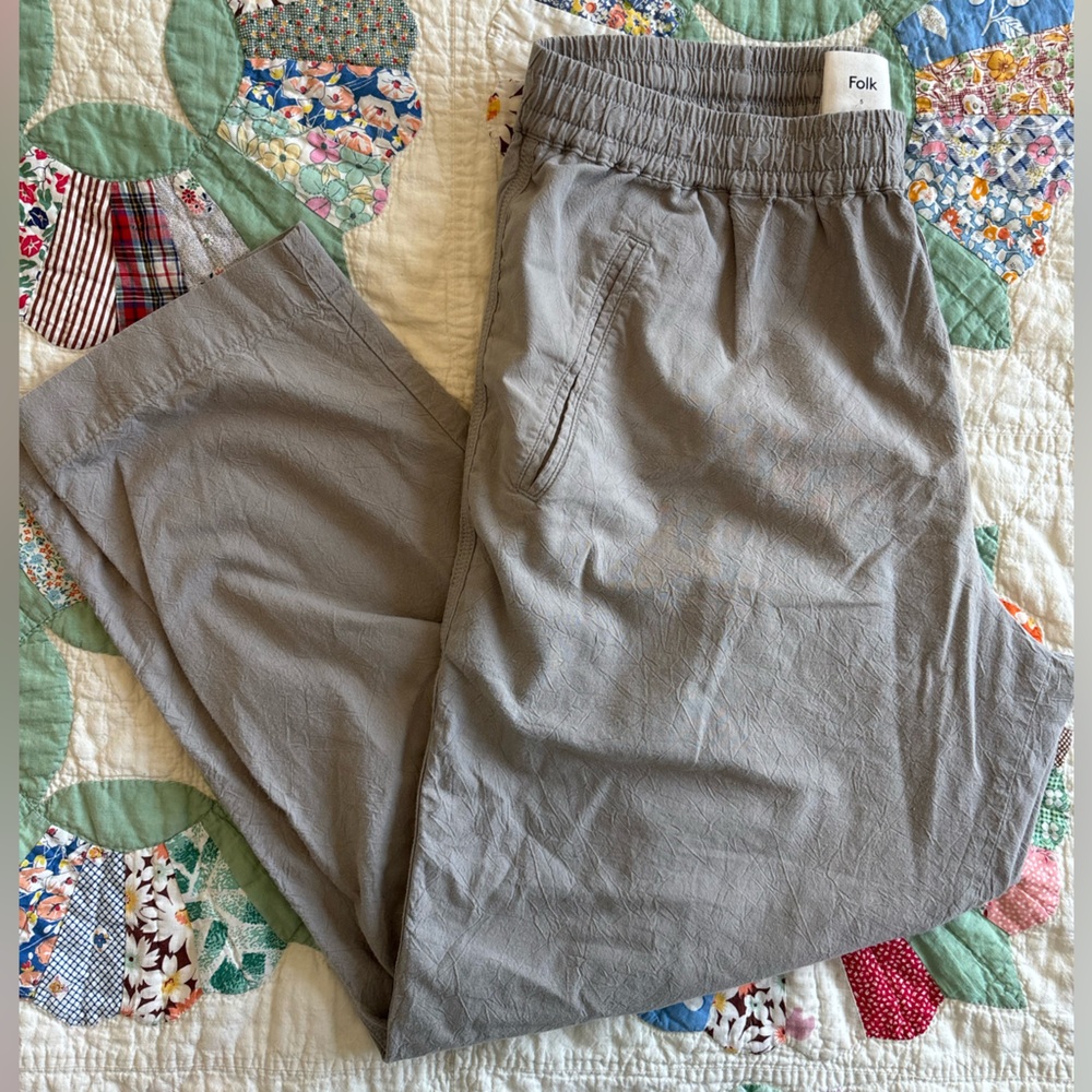 Folk Cotton Linen Trousers